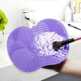 Silicone Brush Cleaner Cosmetic Make Up Washing Brush Gel Cleaning Mat Foundation Makeup Brush Cleaner Pad Scrubbe Board