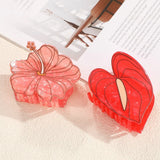 Muweordy Anthurium Hair Claws Beautiful Flower Series Acetate Claw Clip INS Trendy Hair Clips Hair Accessories for Women Girls