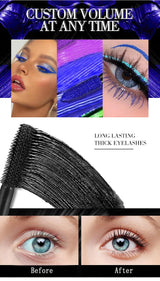 5D Silk Mascara with Big Eyes, Strong and Lasting Black Content and Length, Waterproof and Non-caking, and Prolonged Mascara.