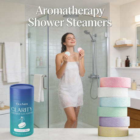 Shower Steamers Tablets Aromatherapy Relief Physical Fatigue Stress Improve Mood Enhance Sleep Quality Relaxing Bath Tablets Set