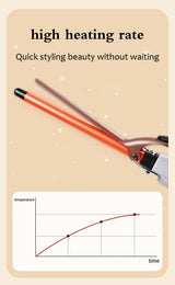 Euro-standard 0.51-inch ultra-fine curling iron, constant temperature hair protection, suitable for curly hair styling, unisex