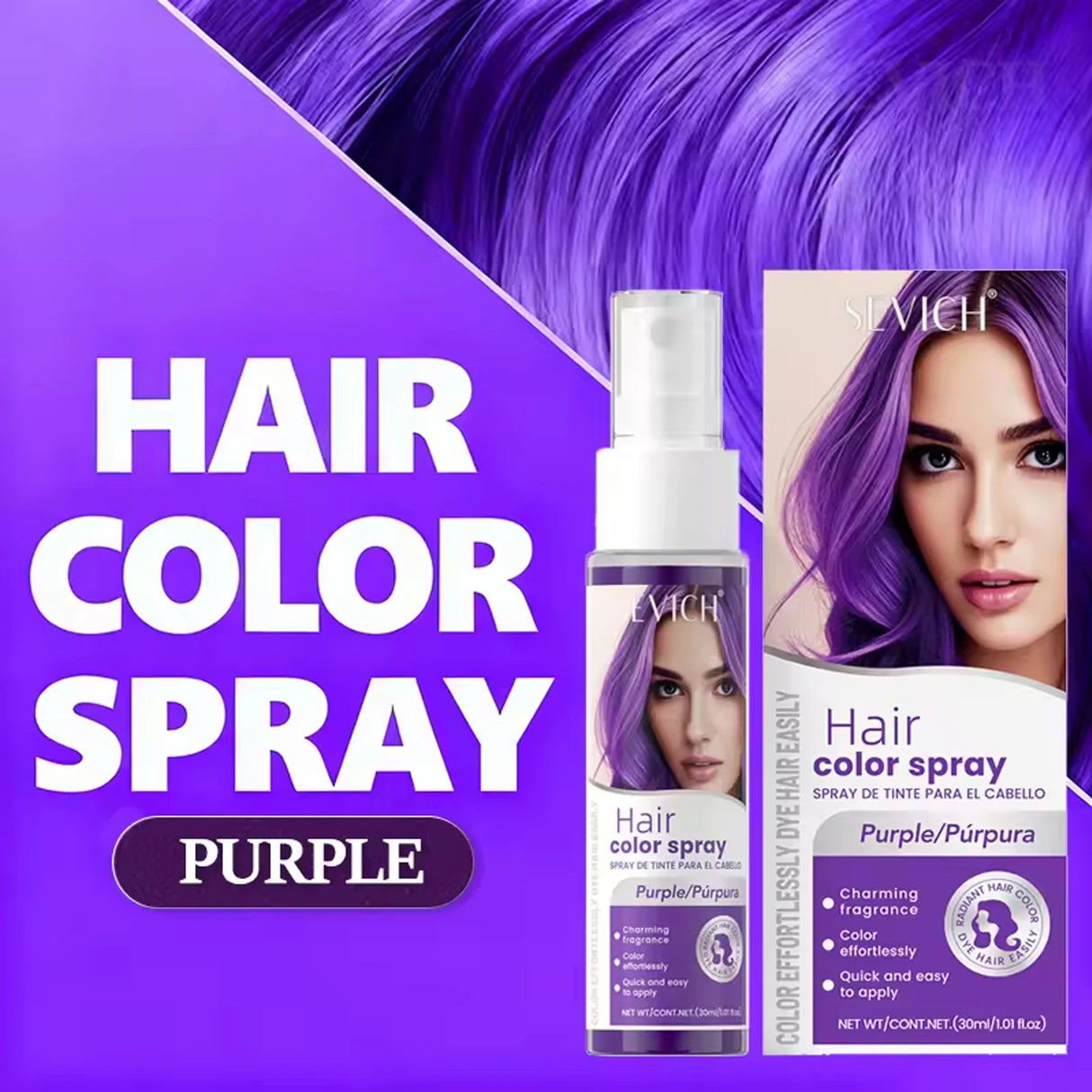 Temporary Hair Color Spray One-Time Hair Dyeing Instant Hair Salon Multi Color Hair Dye Makeup Chalk Washable DIY Party Styling