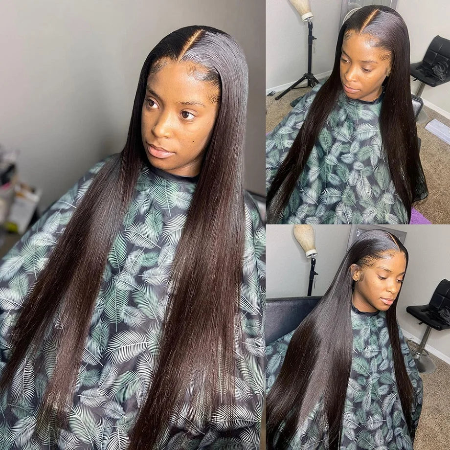Bone Straight Glueless Wigs Human Hair Ready To Wear Brazilian Lace Front Human Hair Wigs 13x4 13x6 HD Lace Frontal Wig 5x5 Wig