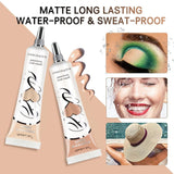 Eyeshadow Primer, Cut-Off Eyeshadow Primer, Concealer Color, 24-Hour Makeup Lasting, Waterproof and Sweat-Proof