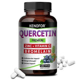 Quercetin Capsules with Bromelain, Vitamin C, Ashwagandha, Antioxidant, Support Immune, Respiratory & Cardiovascular Wellness