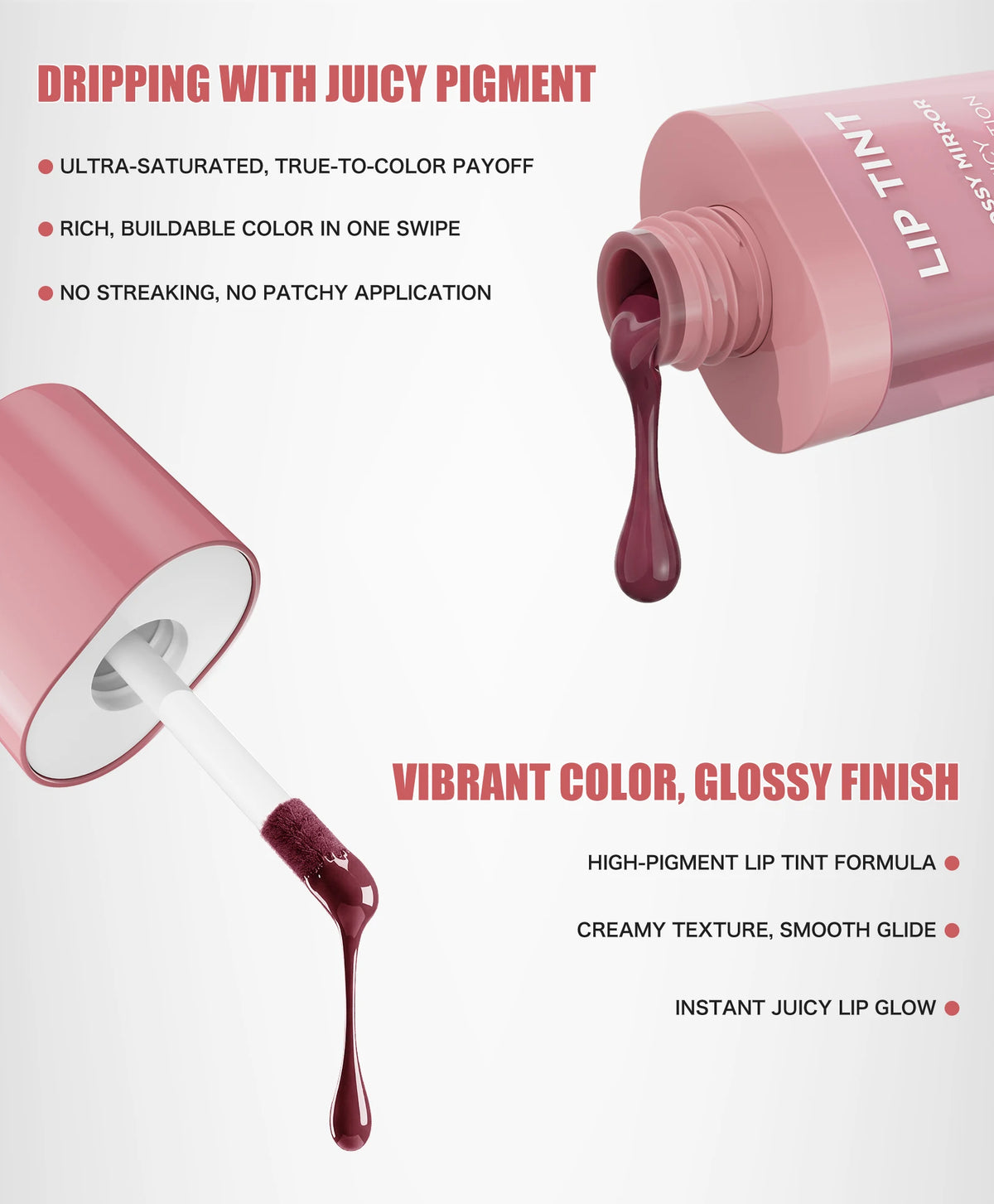 Velvet Lip Gloss Matte Lip Tint Waterproof Non-stick Cup Anti-fade Moisturizing Long Lasting Plump Lip Makeup
