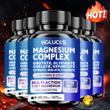Magnesium Complex Capsules, Support Energy, Bone Strength, Restful Deep Sleep, Brain Health & Anxiety Relief