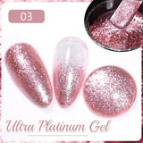 PUENTE 7.5ML Nude Shade Moonlight Cat Magnetic Gel Nail Polish Ultra-Bright Cat Eye Soak Off UV Semi-Permanent Varnish Manicure