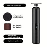 Electric Callus Remover with 3 Speeds & LCD Display, Fast Charging for Home Foot & Hand Care