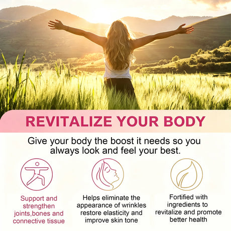 Biotin Collagen - Nourishes The Skin, Slows Down Aging, Promotes Healthy Hair, Strong Nails, and Improves Intestinal Digestion 120 Capsules