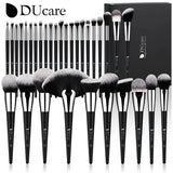 DUcare Black Makeup Brush Professional Makeup Eyeshadow Foundation Powder Soft Synthetic Hair Makeup Brushes Brochas Maquillaje