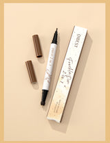 QIBEST Double-end Freckles Stamp Pen Makeup 2-IN-1 Freckle Seal Waterproof Face Concealer Contour Natural Brown Freckle Cosmetic