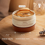 A Box of 60 Caffeine and Niacinamide Revitalizing and Firming Eye Masks, Rich in Ingredients Beneficial for the Body, Can Be Used on the Entire Face, Releasing Eye Strain at Any Time, Providing Hydration and Firming, Alcohol-