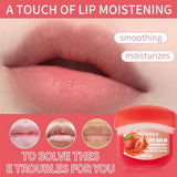 Amococo 7gx8pcs Strawberry Lip Balm Set Moisturizing Lip Mask Gift Box Care Treatment Nourishing Hydrating for Dry Lips Christmas Valentine Gift