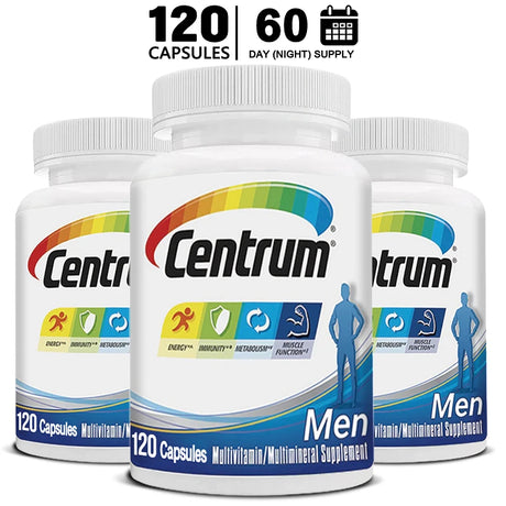 Multivitamin for Men, Multivitamin/Multimineral Supplement with Vitamin D3, B Vitamins and Antioxidants, Gluten Free, Non-GMO