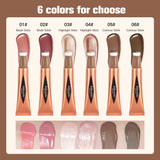 New Cream Bronzer Contour Blusher Beauty Wand Highlighter Blush With Cushion Liquid Face Bronzer Wand Stick Applicator Makeup