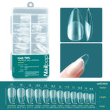 Nailpop 120pcs/box Gel X Nail Tips Medium Short Shape Almond/Square/Soft Gel Nail Tips False Nails Soak Off Easy Nail Extensions