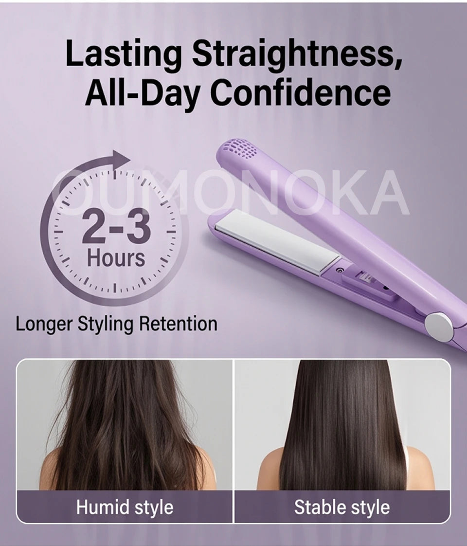 3 in 1 Hair Iron High Quality flat iron Straightening hot comb mini professional hair straightener & Curling Iron Styling Tools