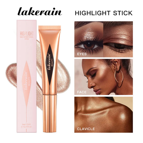 New Cream Bronzer Contour Blusher Beauty Wand Highlighter Blush With Cushion Liquid Face Bronzer Wand Stick Applicator Makeup