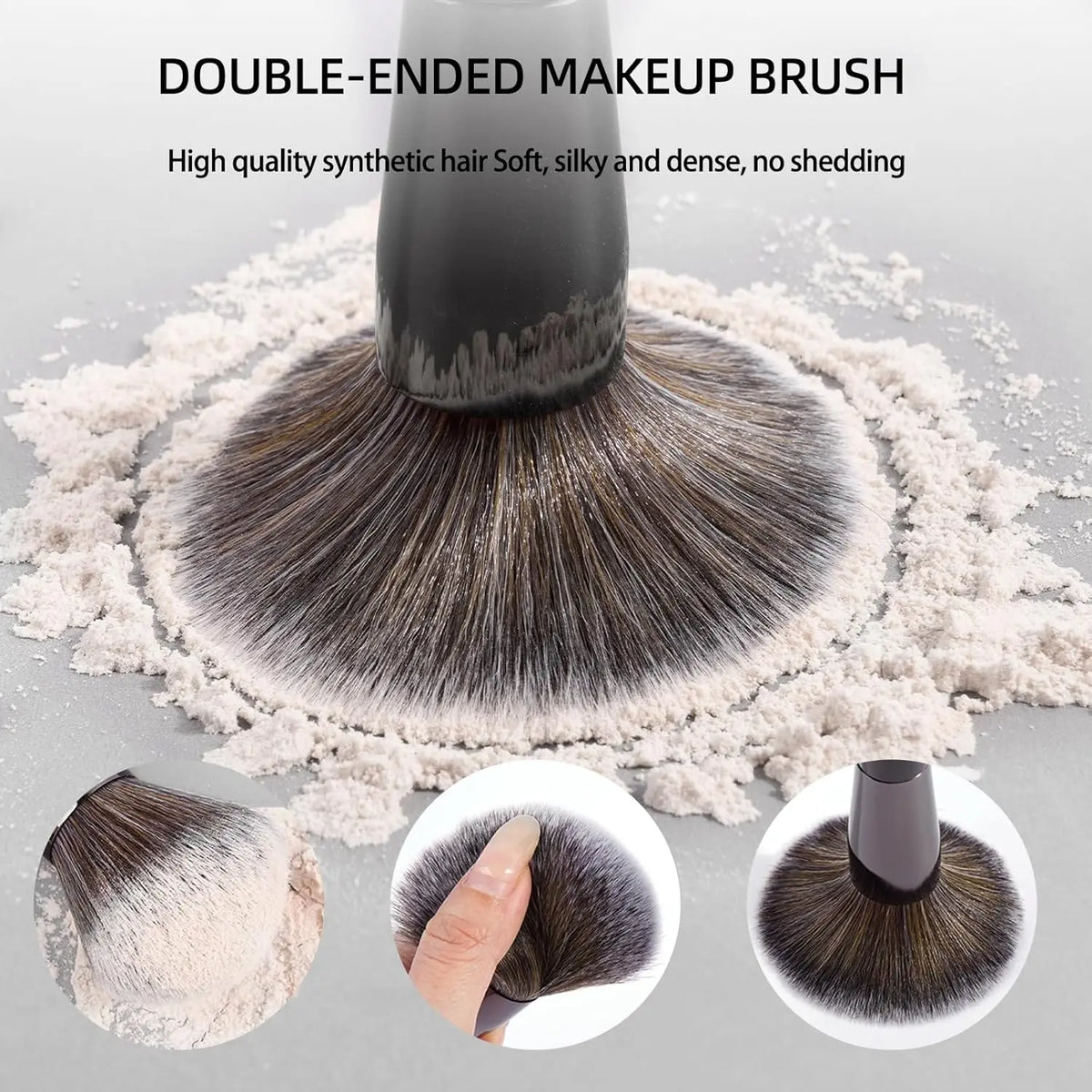 20pcs/set Pro Makeup Brushes Double Ended Foundation Concealers Blush Eye Shadows Brush for Liquid Cream Powder Blending
