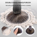 20pcs/set Pro Makeup Brushes Double Ended Foundation Concealers Blush Eye Shadows Brush for Liquid Cream Powder Blending