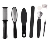 Stainless Steel Pedicure Tool Set Foot Care Kit Foot File Callus Remover Dead Skin Trimming Supplies For Home Personal Foot Spa Daily Maintenance