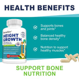 Natural Height Growth Capsules for Kids, Teens and Adults Zinc and Calcium Increase Peak Height Supplement Bone Strength