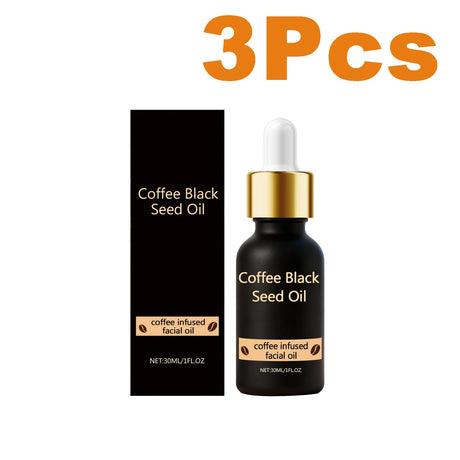 Black Seed Oil Face Serum Moisturizing & Brightening Serum with Coffee Extract Nourishes Softens Skin Daily Glowing Skin Care