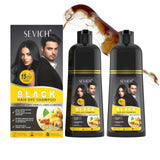 3 In 1 Herbal Healthy Hair Dyeing 500ml Black Hair Dye Shampoo For Men Women Plant Instant Color Shampoo Ginger Black Hair Dye