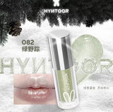 HYNTOOR Goth Lip Gloss Mirror Moist Nude Grey Black Silvery Fine Flash Low Saturation Lip Glaze Lasting Halloween Lip Makeup