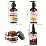 Batana Oil Hair Care Set - Shampoo, Conditioner, Hair Mask and Scalp Oil for All Hair Types