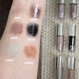 HYNTOOR Goth Lip Gloss Mirror Moist Nude Grey Black Silvery Fine Flash Low Saturation Lip Glaze Lasting Halloween Lip Makeup