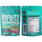 Zeolite Gummies 9-in-1 with Zeolite Omega-3 Magnesium Elderberry Vitamin C Milk Thistle Vitamin D3 Zinc B12 60 Gummies