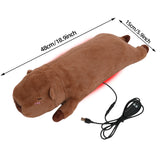 Electric Heating Pad for Period Cramps Menstruation Heatable Stuffed Animals Capybara Plush with a Hot Soft Belly for Wife Women