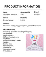 DIY Lip Gloss Making Kit Moisturizing Lip Gloss Base Diy Raw Material Tool Kit Shiny Glitter Lip Tints Glaze Handmade Cosmetic