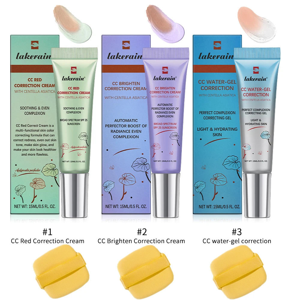 CC Cream Color Changing Liquid Foundation Centella Korean High Coverage Foundation Foundation Cream for Face Base Makeup