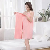 Women's Bath Towel Wearable 140x85cm - Quick Dry Spa&Beach Wrap with Anti-Slip Design for Shower Gym Yoga Fast-drying Convenient