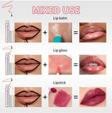 Lip Liner With Peel Off Lip Stain Tattoo Long Lasting Waterproof Transfer Proof Smudge Proof Matte Finish Lip Cosmetic Pencil