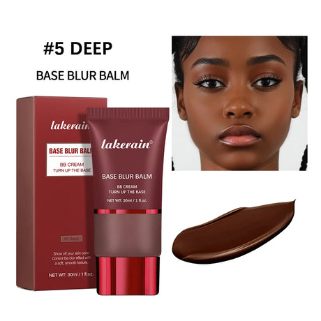 5 Colors Matte Liquid Foundation Base Sweat Resistant Smooth Cover Blemish Pores Natural Matte Finish Lightweight Face Makeup Cosmetic Base