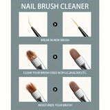 NOCIS 75ml Acrylic Nail Brush Cleaner Acrylic Brush Cleaner Liquid, Nail Gel Brush Cleaner Nail Artist Acrylic Brush Cleaner