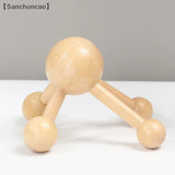 1 Pcs Neck Back 3/4-Leg Massage Roller Wooden Head Scalp Massager Octopus Claws Relax SPA Tools For Hair Growth Stress Relief