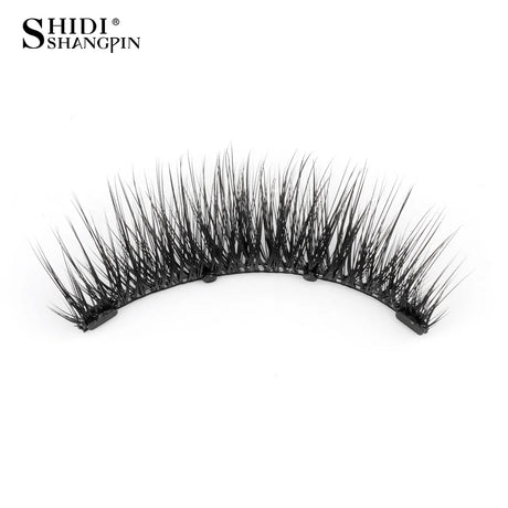 1 Pair Magnetic Eyelashes Set Reusable Easy to Use Eyelash Extension Tools Natural Curler False Eyelashes With Magnetic Tweezers
