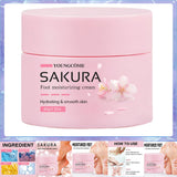 Sakura Foot Moisturizing Cream - Intensive Cracked Heel Repair, Urea 40% & Shea Butter, Overnight Renewal, For Dry Rough Feet