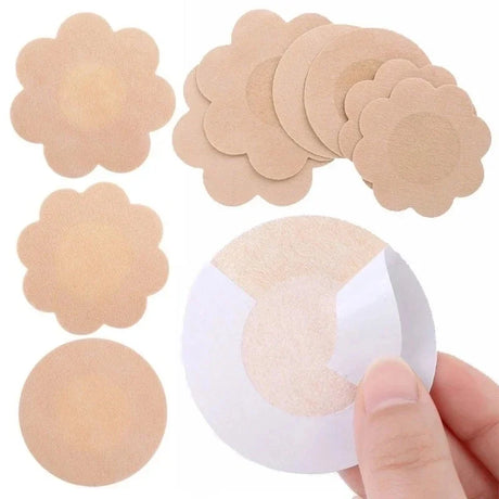 60pcs/box Nipple Cover Stickers Women Breast Lift Tape Pasties Invisible Self-Adhesive Disposable Bra Padding Chest Paste Patch