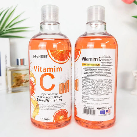 500ML Vitamin C AHA HYALURONIC& NICOTINAMIDE Face Serum Moisturizing Lightening Body Cream