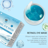 60PCS Retinol Eye Masks Firming Eye Bags Anti Dark Circles Fine Lines Removal Moisturizing Anti Wrinkle Skin Care Eye Patches