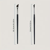 2pcs ultra-thin diagonal eyeliner brush set - fine diagonal eyeliner eyebrow brush, sickle ultra-thin diagonal flat angle,