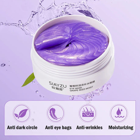 Grape Crystal Collagen Eye Mask Anti Dark Circles Eye Bags Anti-aging Moisturizing Skin Care