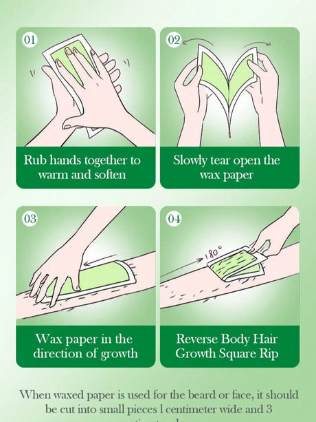 Aloe Vera Rose Double-Sided Wax Paper Armpit Hair Body Hair Removal Cream And Non-Irritating, With Mild Ingredients