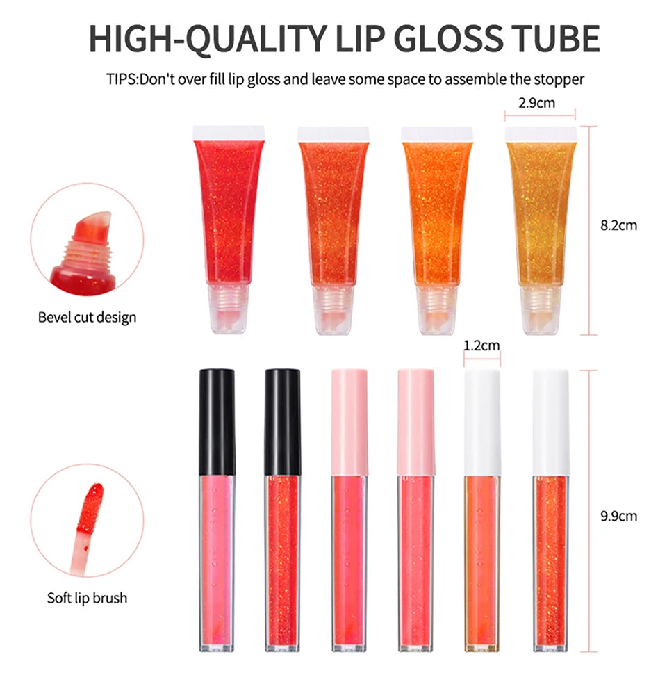 DIY Lip Gloss Making Kit Moisturizing Lip Gloss Base Diy Raw Material Tool Kit Shiny Glitter Lip Tints Glaze Handmade Cosmetic